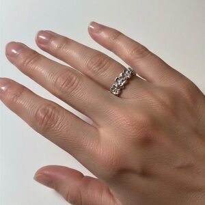Elegant Silver HAWAII FLOWER Ring